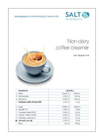 Non-dairy coffee creamer