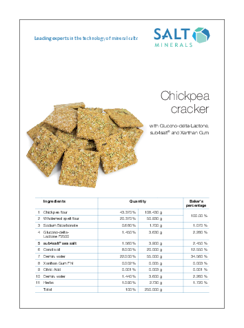 Chickpea cracker